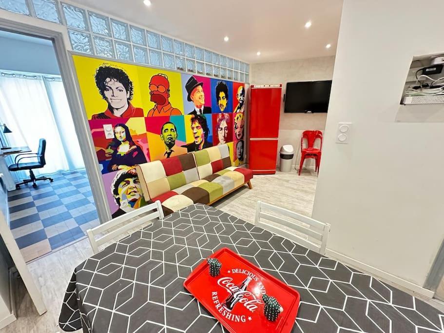 Appartement Avec 4 Chambres Doubles - Proche De La Mer, Des Transports Et De La Promenade Des Anglais Nizza Exterior foto